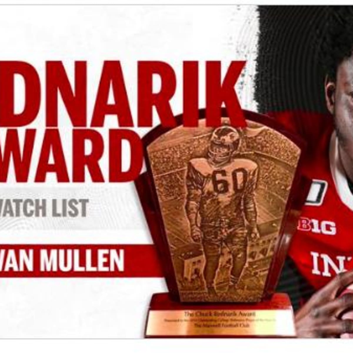 Mullen Lands On Bednarik Award Watch List - Indiana University Athletics