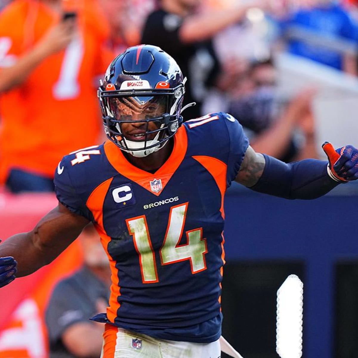 Courtland Sutton player props odds, tips and betting trends for Week 7, Broncos vs. Jets