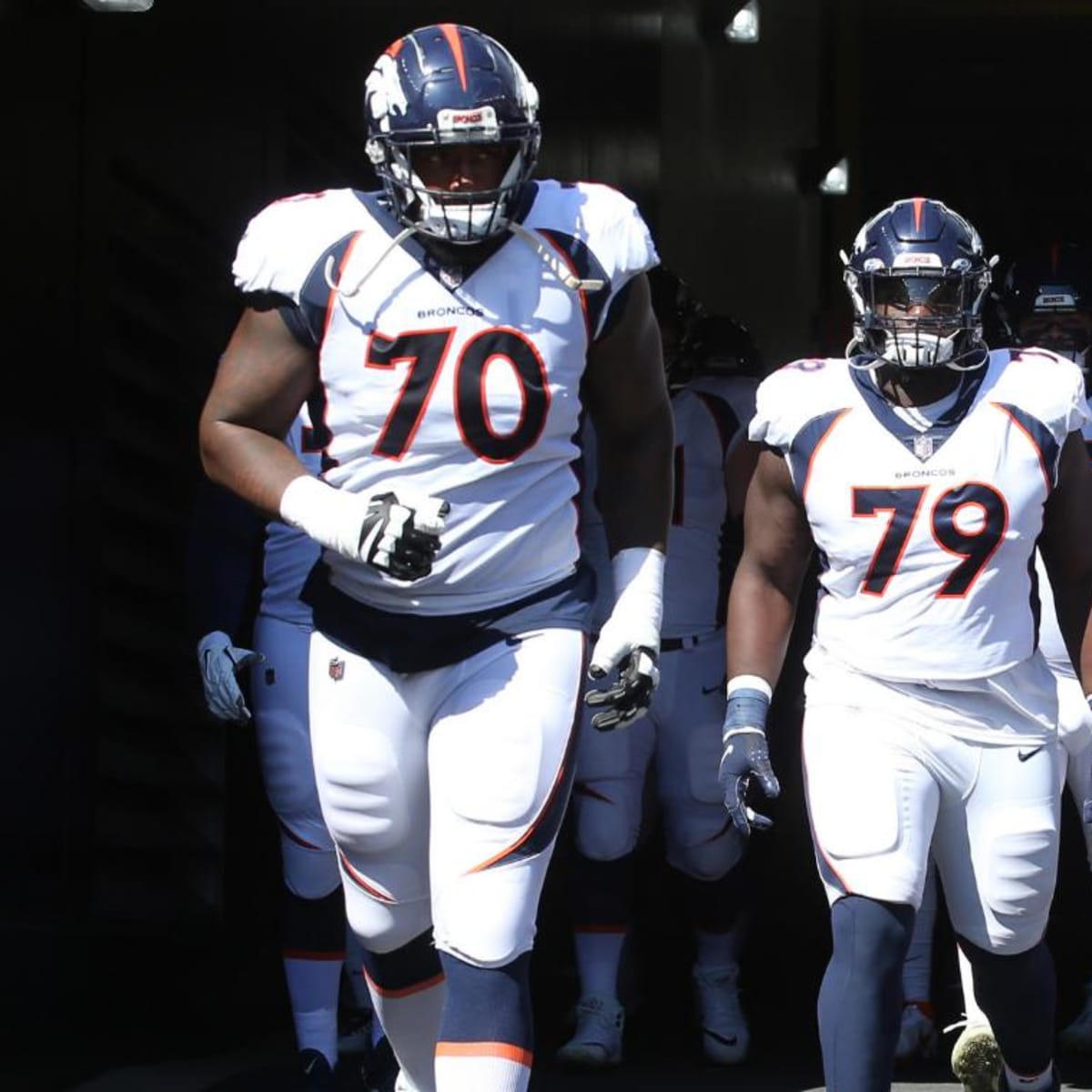 Denver Broncos offensive tackle Bobby Massie during the first half an NFL  football game against the Kansas City Chiefs, Sunday, Dec. 5, 2021 in  Kansas City, Mo. (AP Photo/Reed Hoffmann Stock Photo 