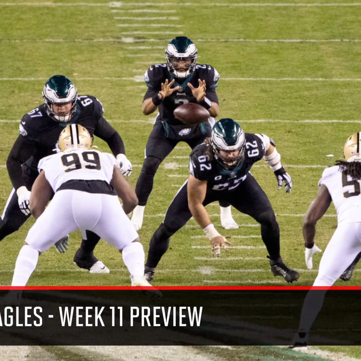 Game Report: Philadelphia Eagles Beat New Orleans Saints 40-29 - Canal  Street Chronicles