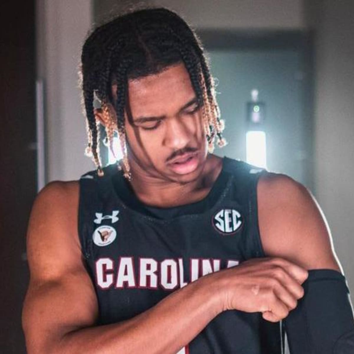 Ohio State guard Meechie Johnson is seen during a preseason NCAA