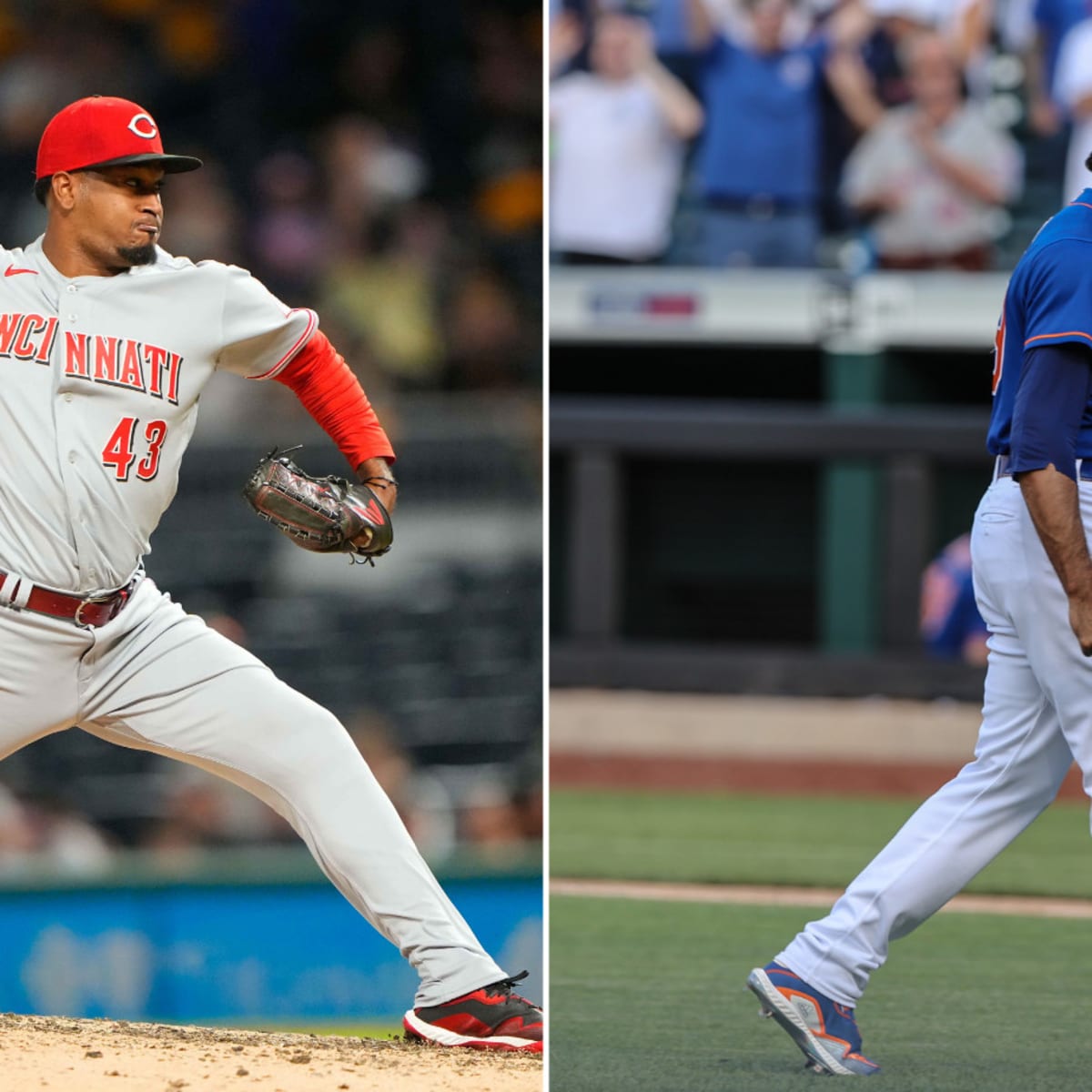 Cincinnati Reds - Alexis Díaz and his brother, Mets closer Edwin Díaz,  exchanged lineup cards before Tuesday's Reds-Mets game. Fifty members of  their family made the trip from Puerto Rico to New