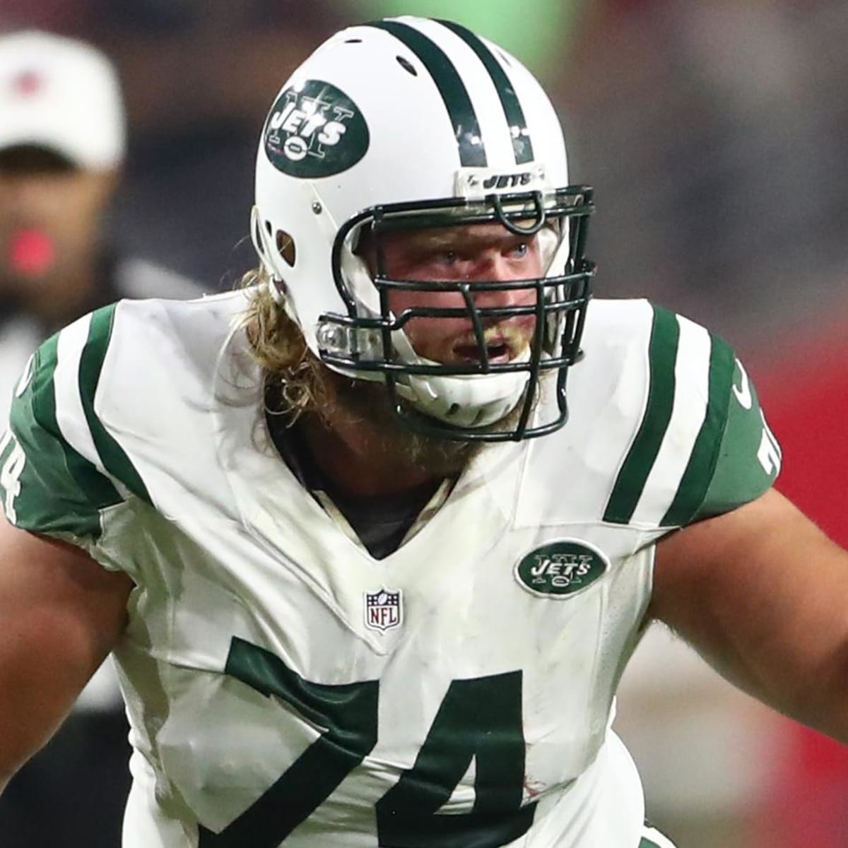 August 21, 2010; New York Jets center Nick Mangold (74) during warmups at  Bank of America Stadium in Charlotte,NC..Jim Dedmon/CSM , Jets 9 - Panthers  3 Preseason(Credit Image: © Jim Dedmon/Cal Sport