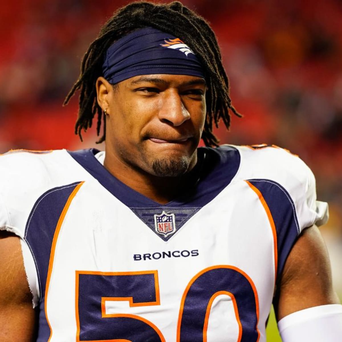 Denver Broncos linebacker Josey Jewell (47) celebrates an interception  against the Kansas City Chiefs of an NFL football game Sunday, December 11,  2022, in Denver. (AP Photo/Bart Young Stock Photo - Alamy