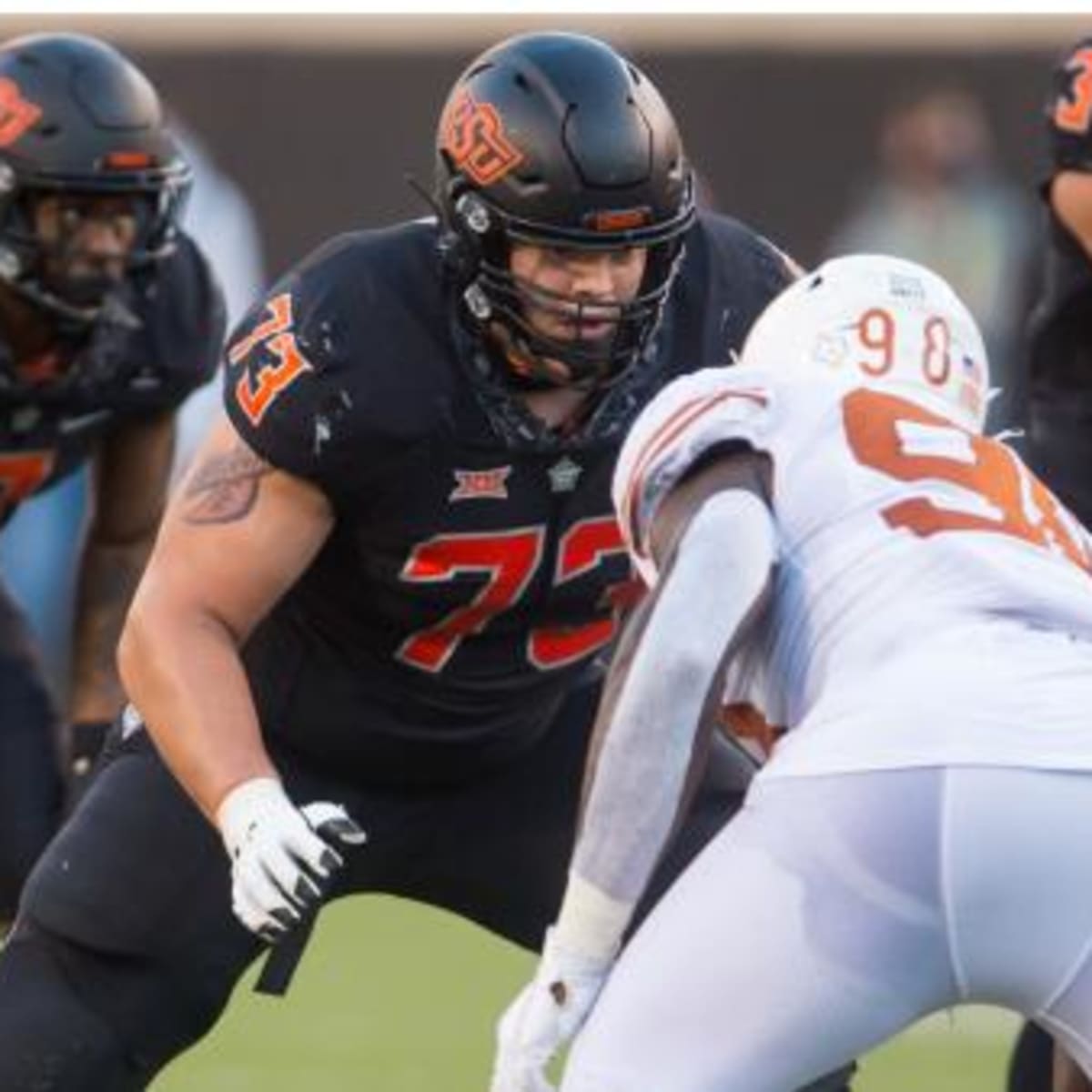 Pro Football Focus has the Steelers selecting Oklahoma State OT Teven  Jenkins at 24th overall