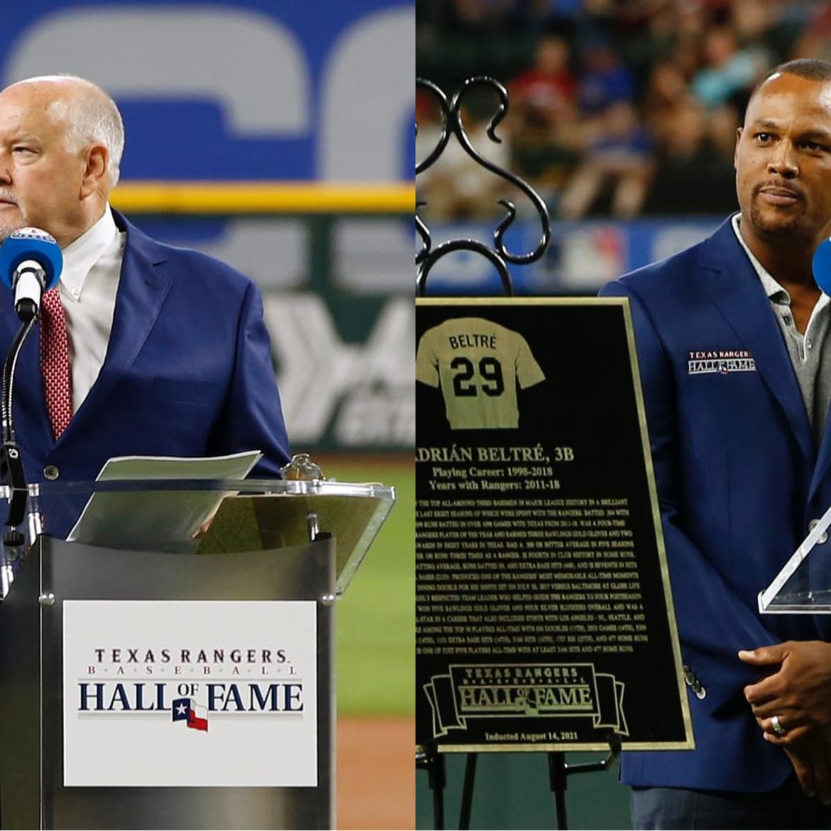 Adrian Beltre, PA announcer Chuck Morgan inducted into Rangers Hall of Fame  - ESPN