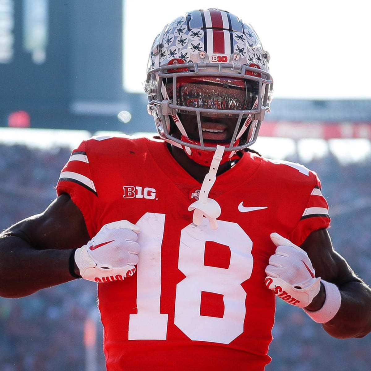 Ohio State Buckeye Marvin Harrison Jr Named B1G Co-Offensive Player of the  Week