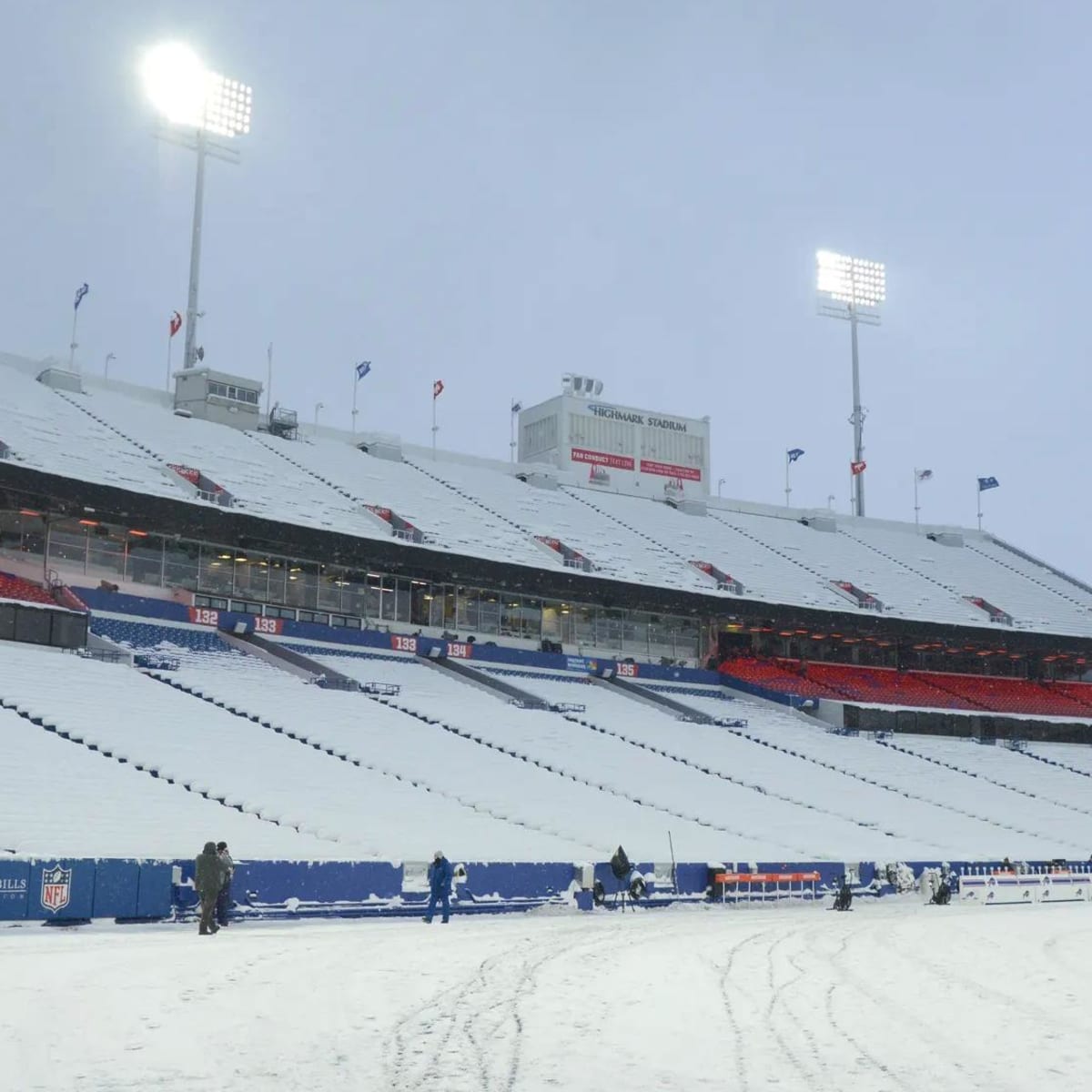 Bills' Highmark Stadium Sees Significant Snowfall Before Dolphins Game -  Sports Illustrated