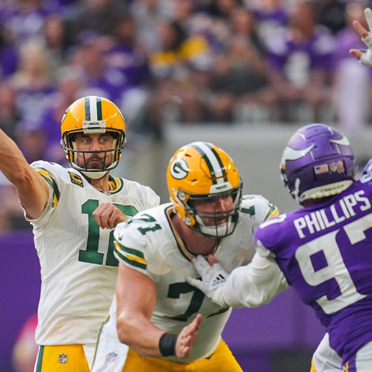 Aaron Rodgers, Minnesota Vikings vs. Green Bay Packers at L…