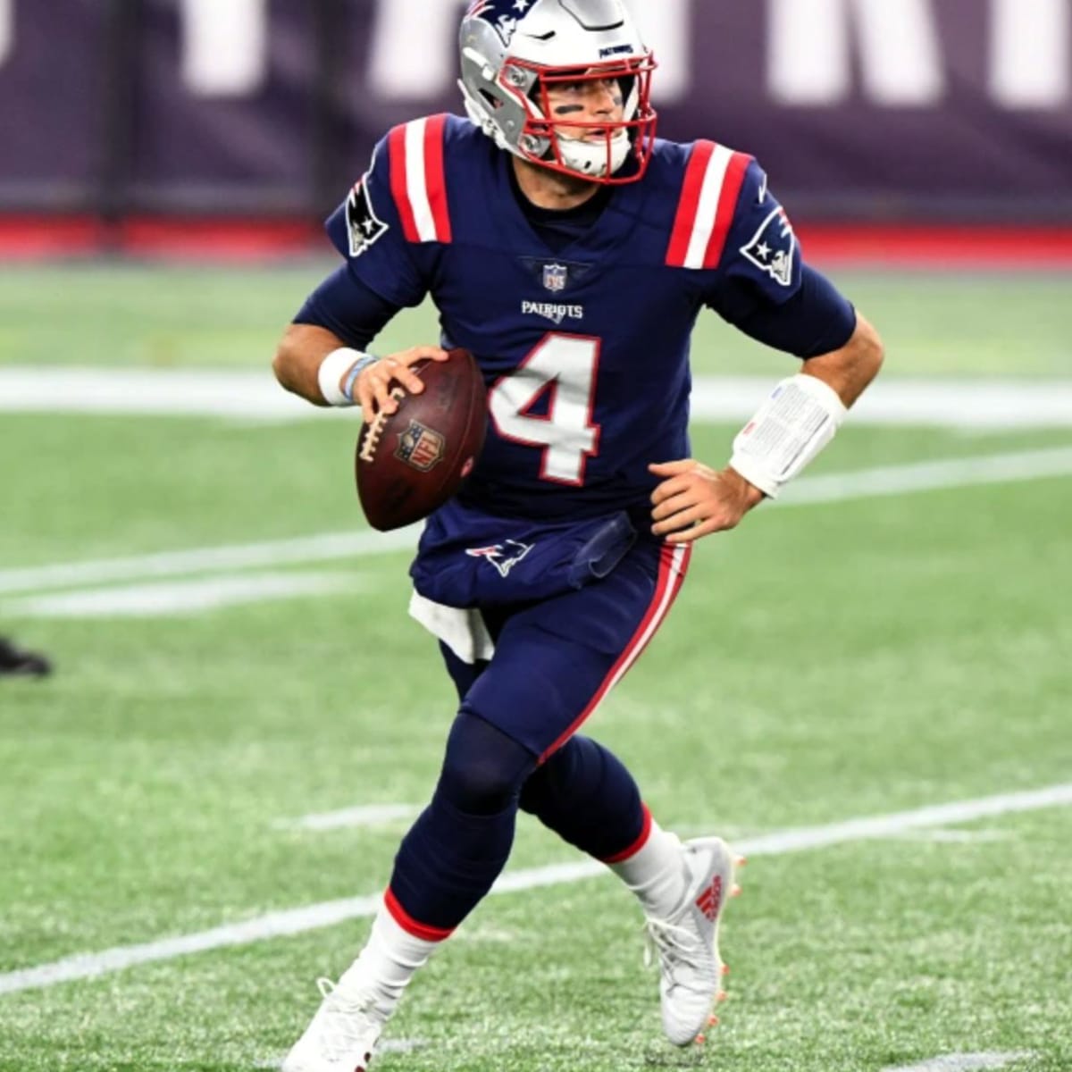 Jarrett Stidham New England Patriots Signed 8x10 Photo Rookie Passing JSA