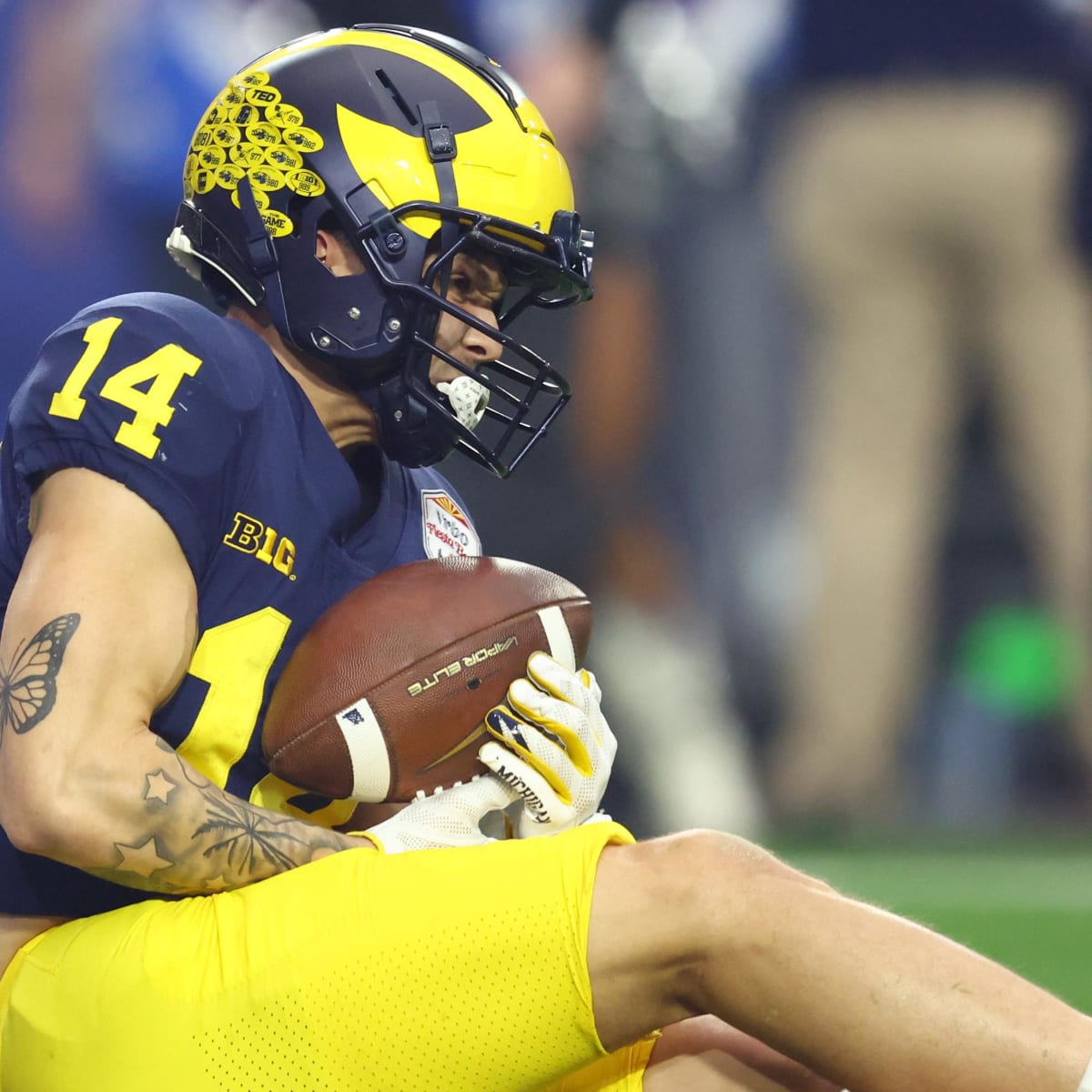 Michigan WR Roman Wilson's highlight reel TD catch leaves team in awe 