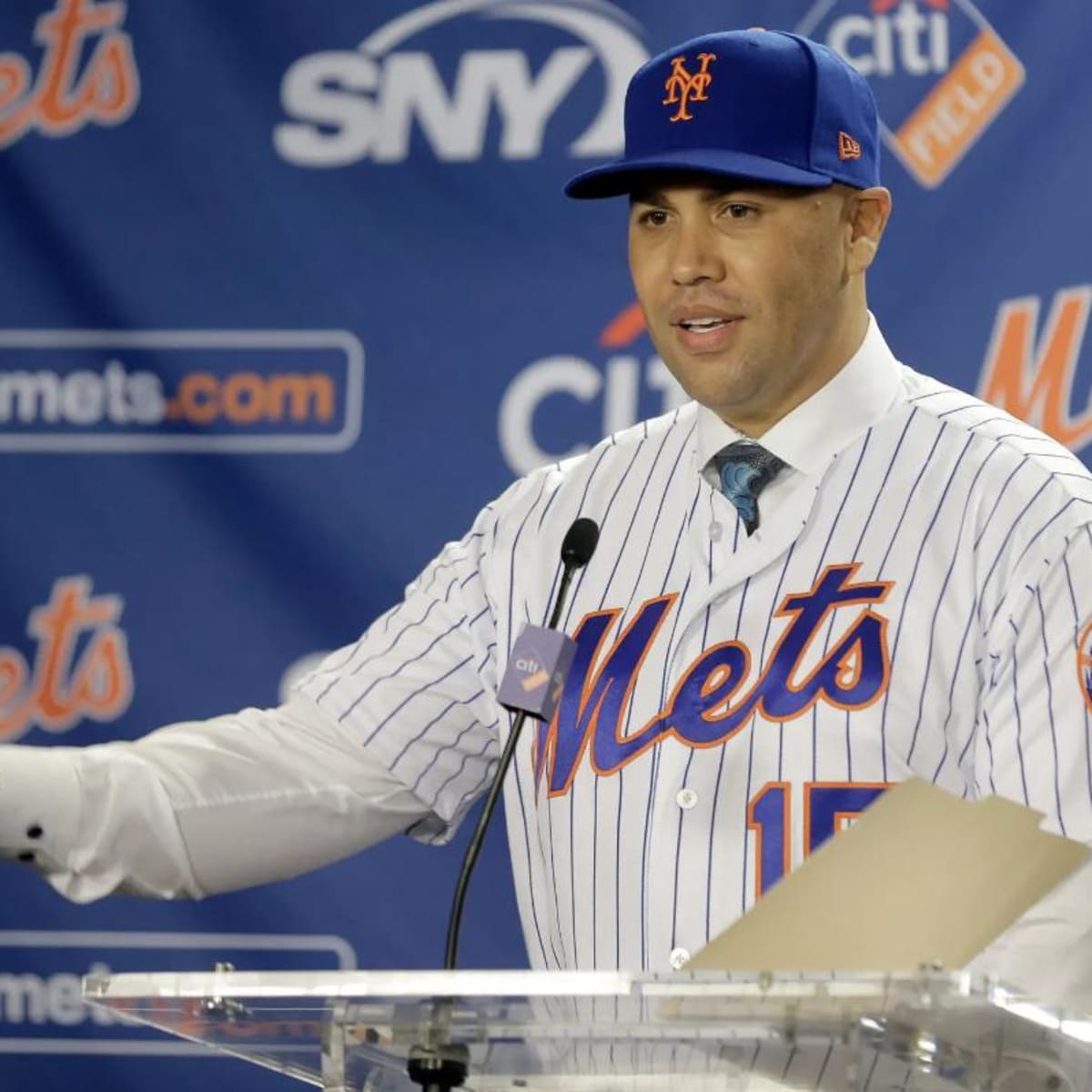 Carlos Beltran Signed New York Mets Jersey (RSA Hologram) 9xAll Star O –