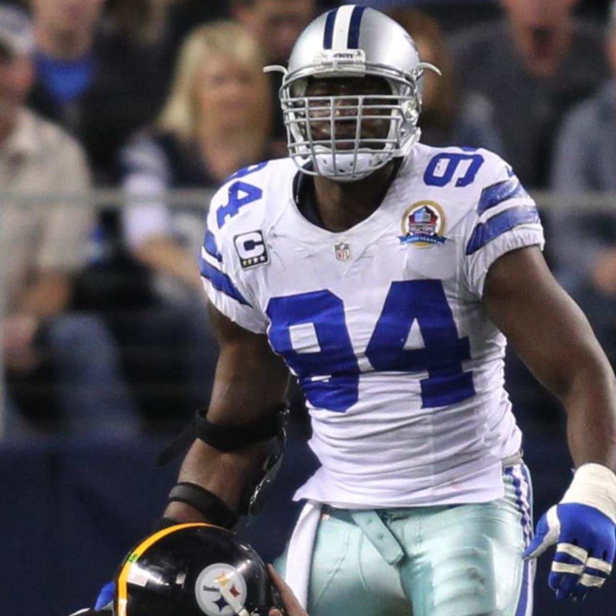 DeMarcus Ware sings the National Anthem before NFL preseason