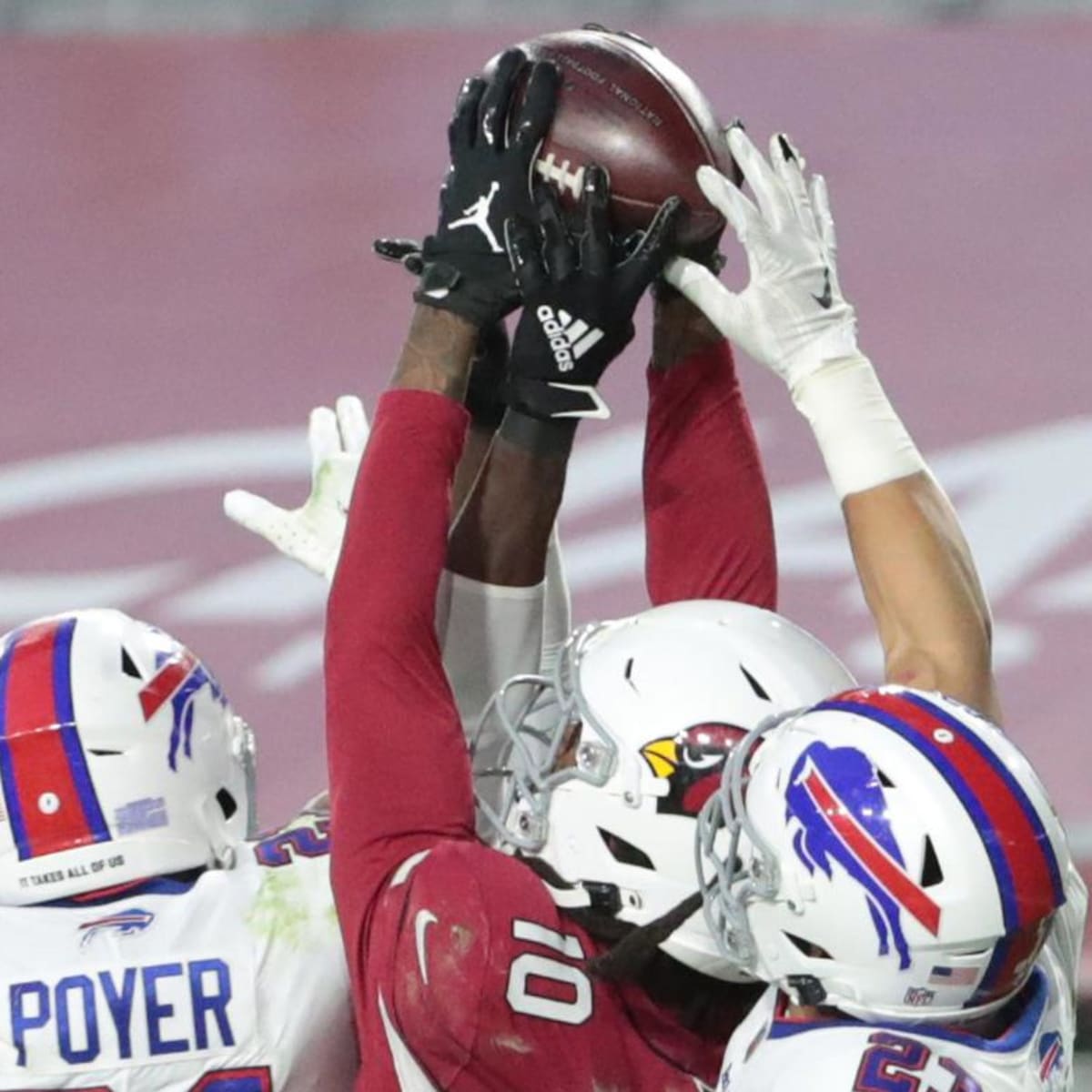 Arizona Cardinals wide receiver DeAndre Hopkins (10) walks on the field  against the Tennessee Titans during the first half of an NFL football game,  Sunday, Sep. 12, 2021, in Nashville, Tenn. (AP