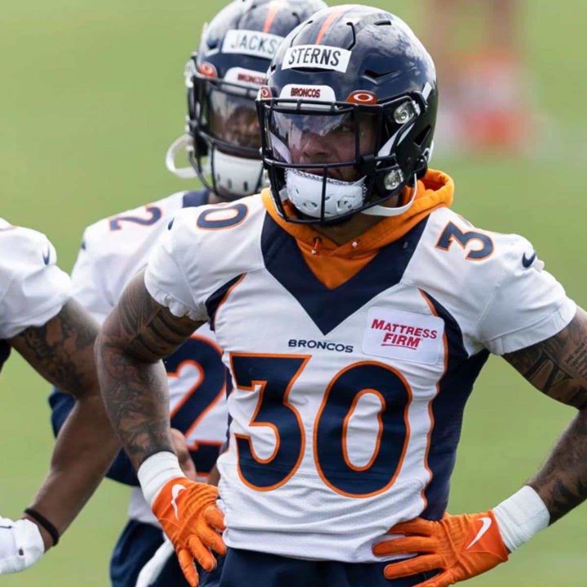 September 18, 2022: Denver Broncos safety Caden Sterns (30) looks to make a  play in the football game between the Denver Broncos and Houston Texans at  Empower Field Field in Denver, CO.