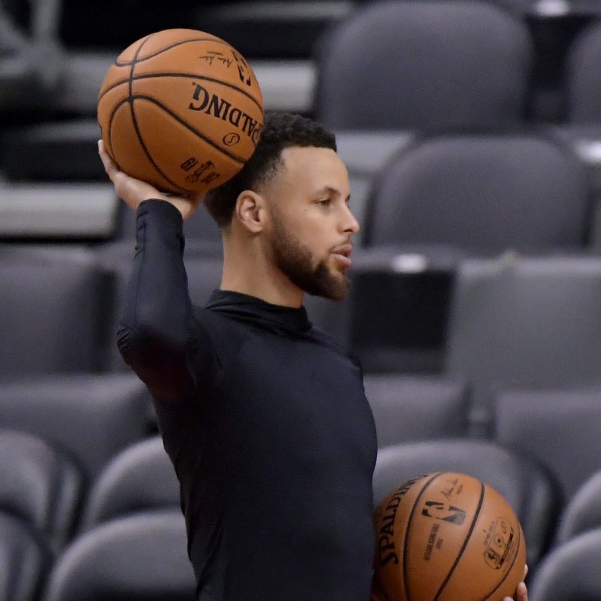 Scoot Henderson meets Warriors' Stephen Curry before NBA Draft