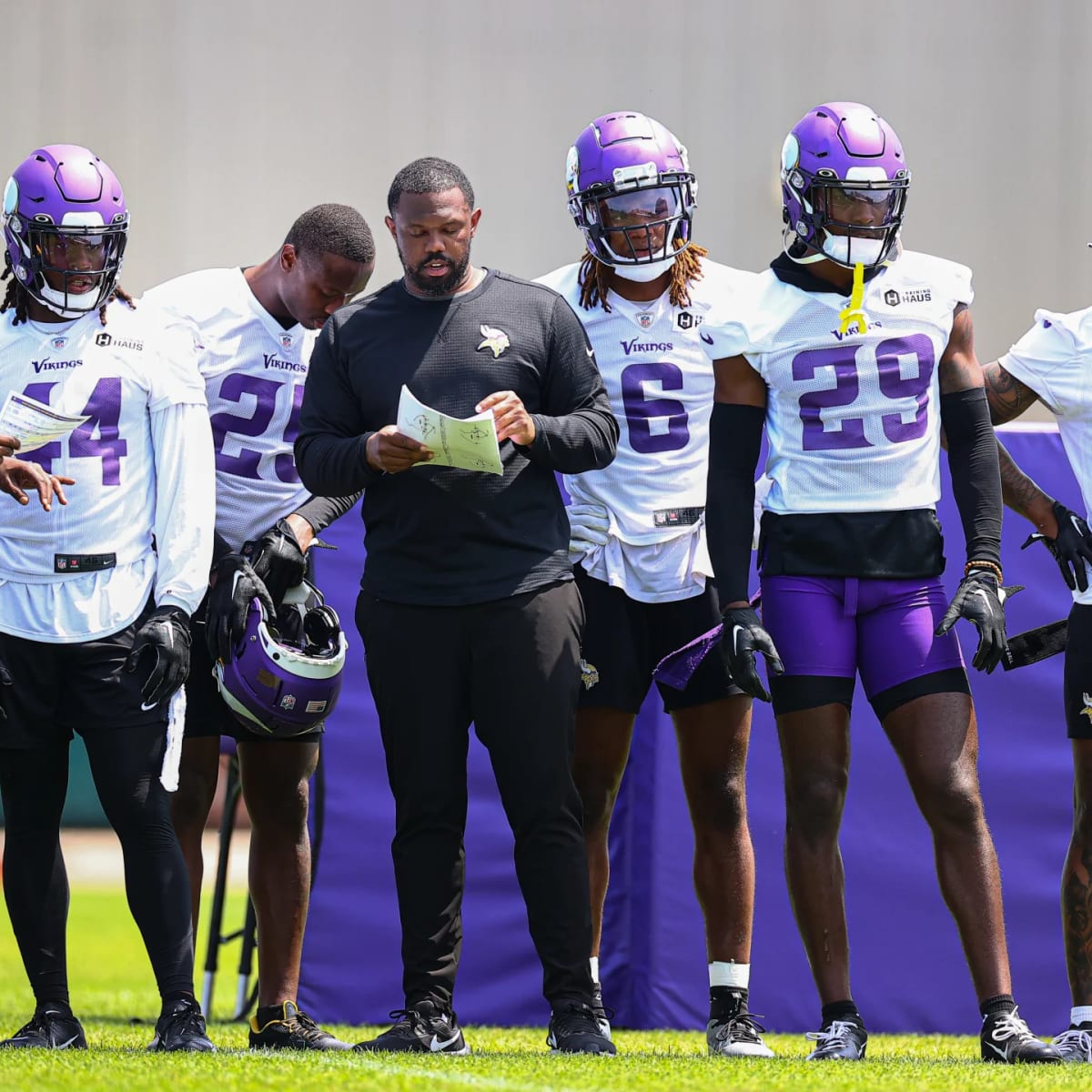 Minnesota Vikings safety Lewis Cine (6) in action during the NFL