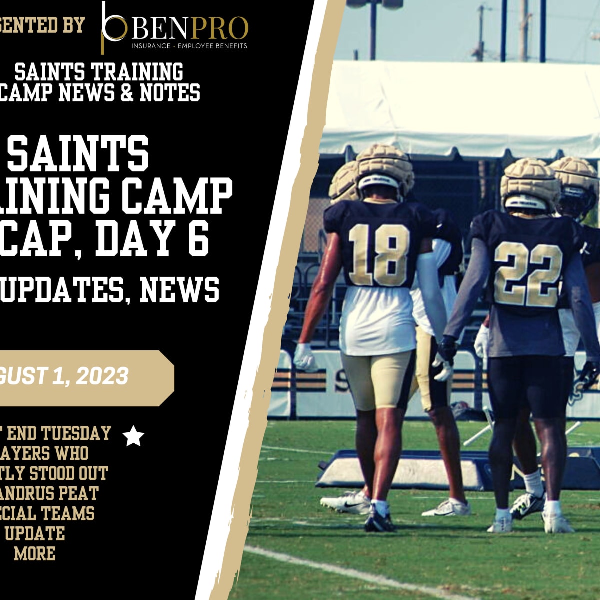 Saints announce changes to training camp practice schedule - Canal Street  Chronicles