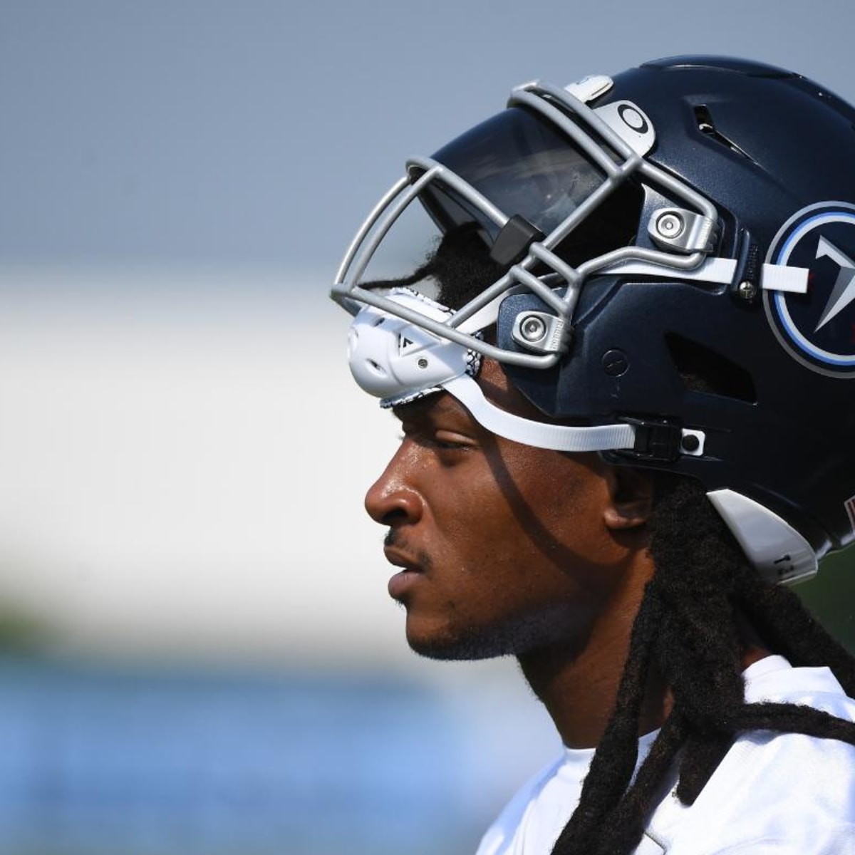 Arizona Cardinals wide receiver DeAndre Hopkins (10) walks on the field  against the Tennessee Titans during the first half of an NFL football game,  Sunday, Sep. 12, 2021, in Nashville, Tenn. (AP