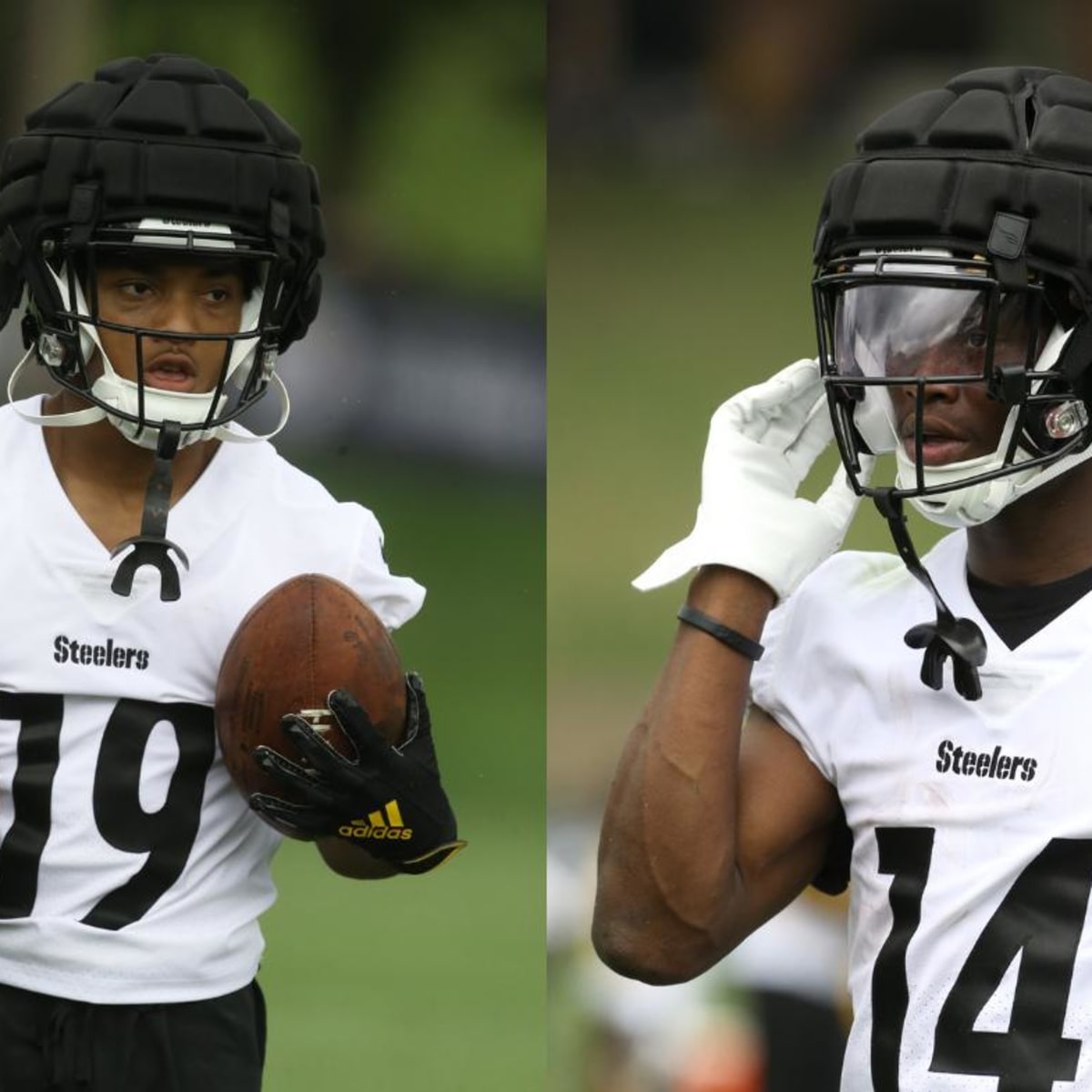 Steelers camp: Rookie WRs George Pickens, Calvin Austin III