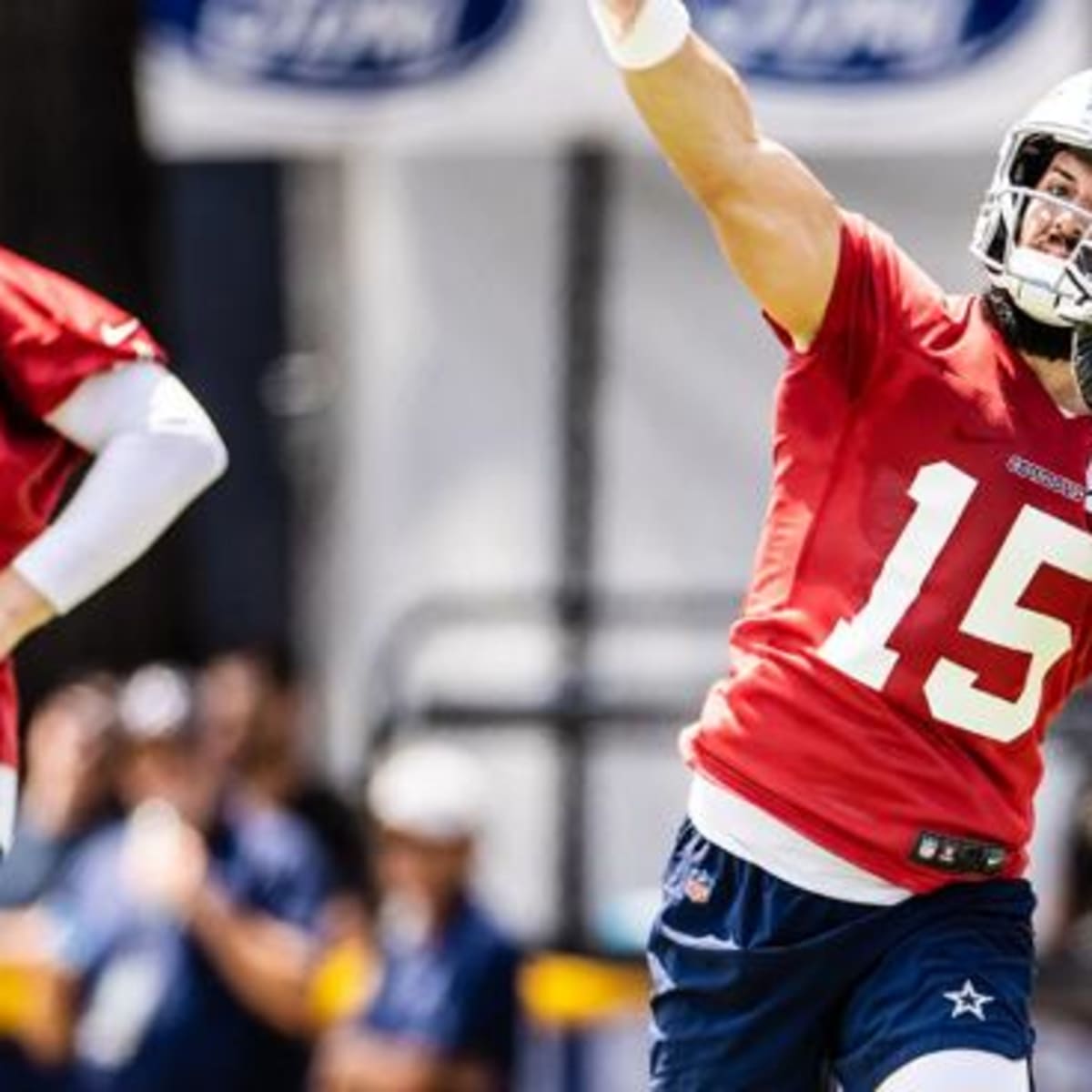 Dallas Cowboys quarterback Will Grier in action before an NFL football  game, Sunday, Oct. 16, 2022, in Philadelphia. (AP Photo/Matt Rourke Stock  Photo - Alamy