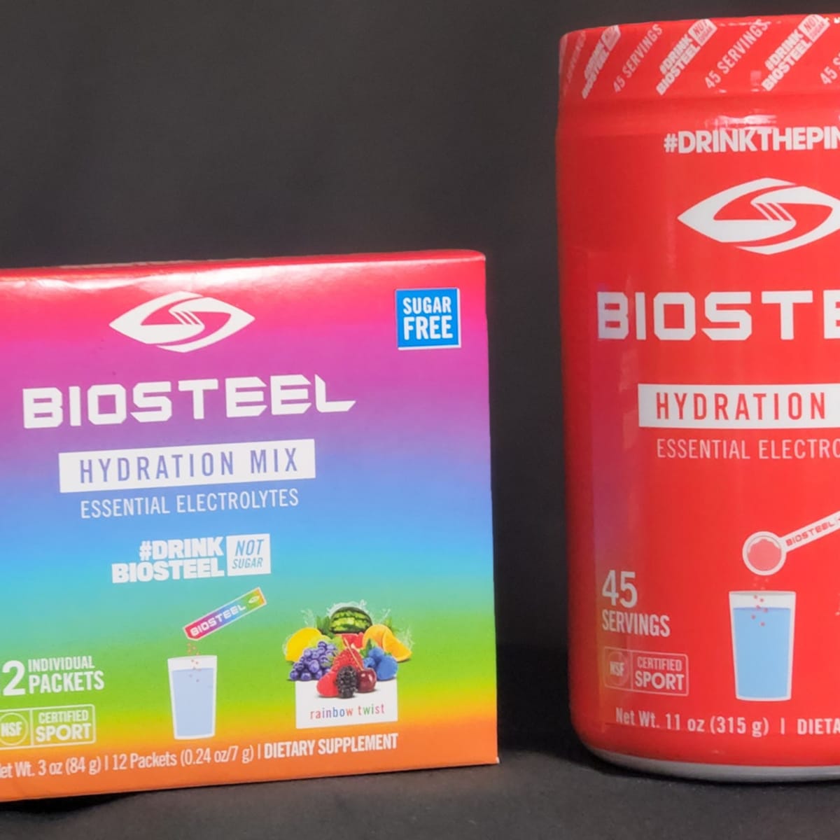  BIOSTEEL Hydration Mix - Sugar Free, Essential Electrolyte  Sports Drink Powder - Mixed Berry - 45 Servings : Health & Household