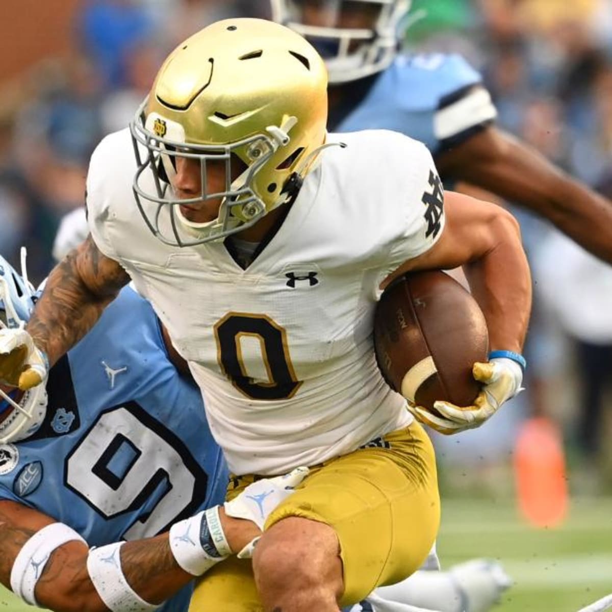 TORII HUNTER JR WIDE RECEIVER NOTRE DAME SENIOR  Irish football, Notre dame  football, Fighting irish football