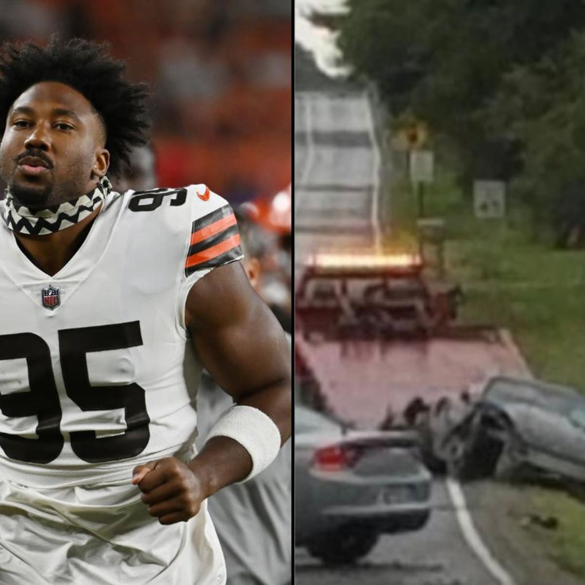 Browns' Garrett in car accident, injuries not life-threatening