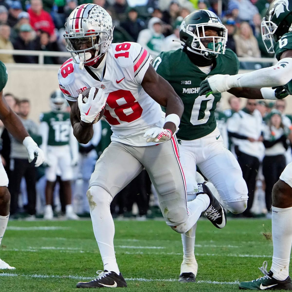 Marvin Harrison Jr's 3 TD Day at Michigan State! 