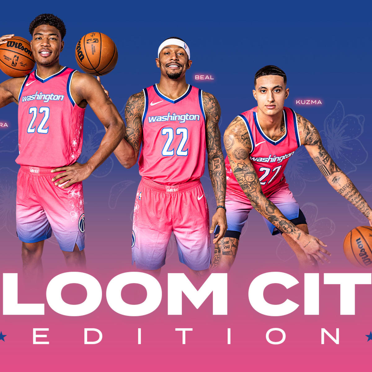 Wizards Will Wear Cherry Blossom Themed Uniform on Nov 10 - Sports  Illustrated Washington Wizards News, Analysis and More