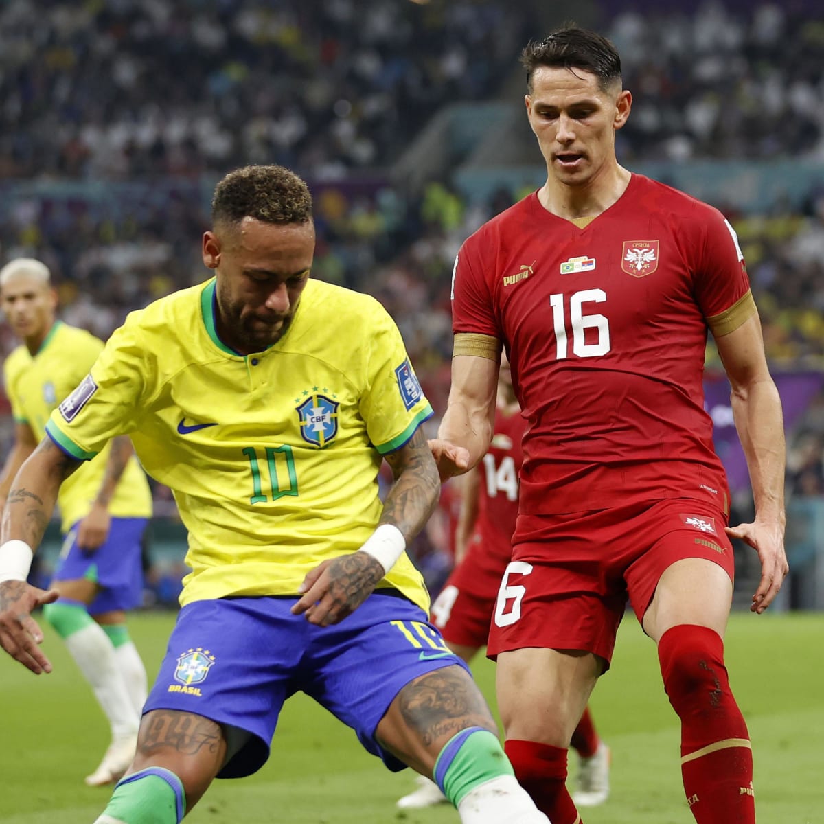 Neymar shares picture of injured ankle after he was substituted in Brazil's  World Cup opener against Serbia