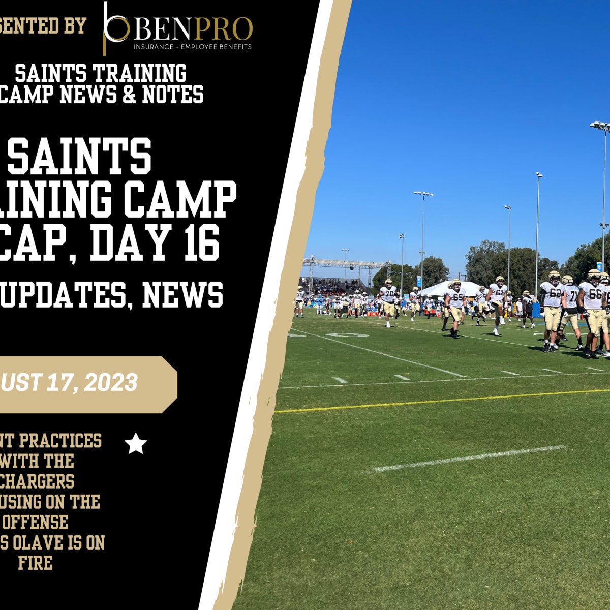 Saints Training Camp Day 16: Notes, observations, standout players, more