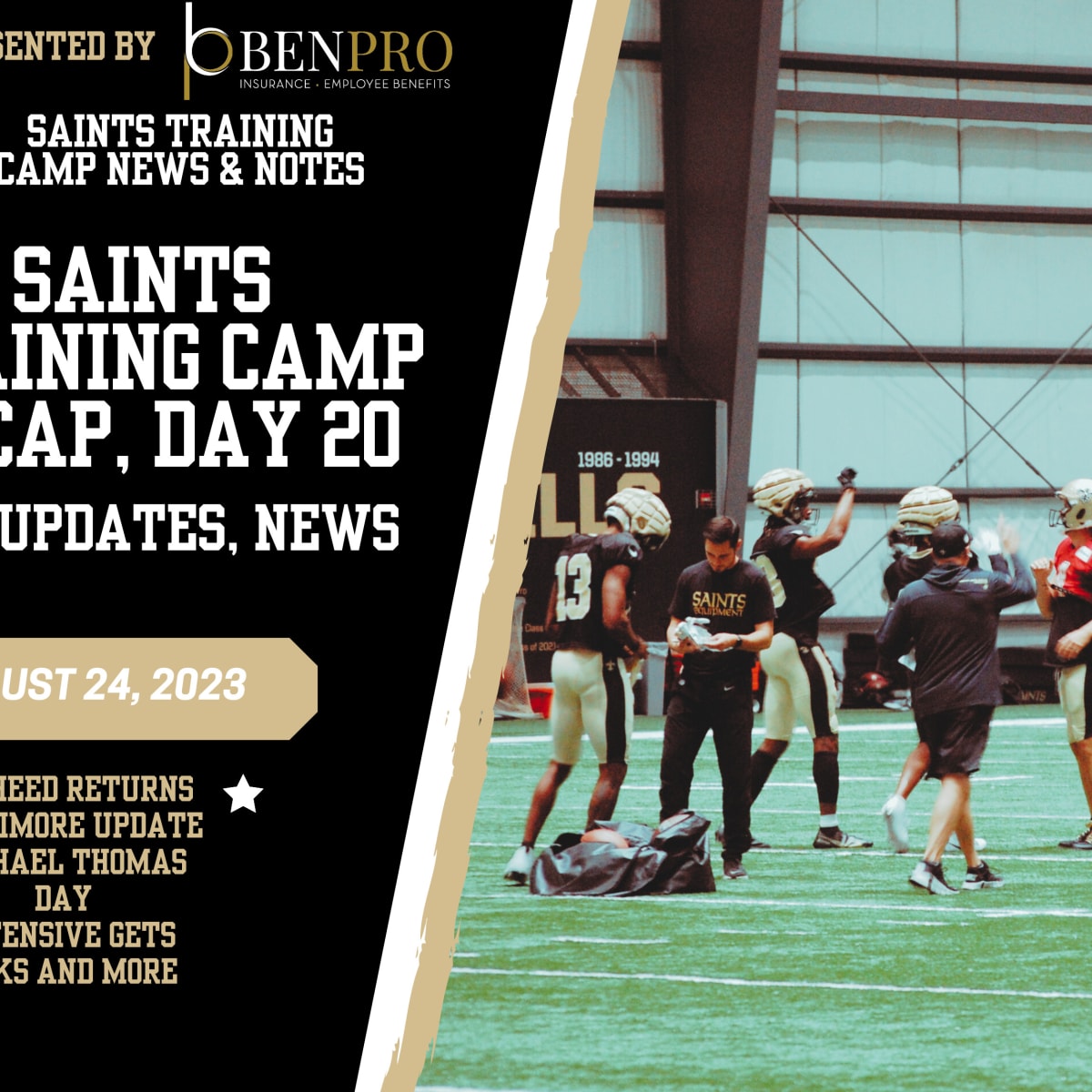 Saints Training Camp: Day 14 Notes and Observations - Sports Illustrated  New Orleans Saints News, Analysis and More