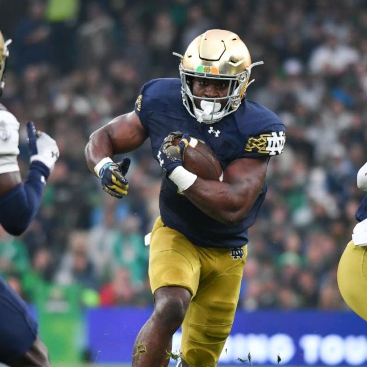 Notre Dame freshman running back Audric Estime