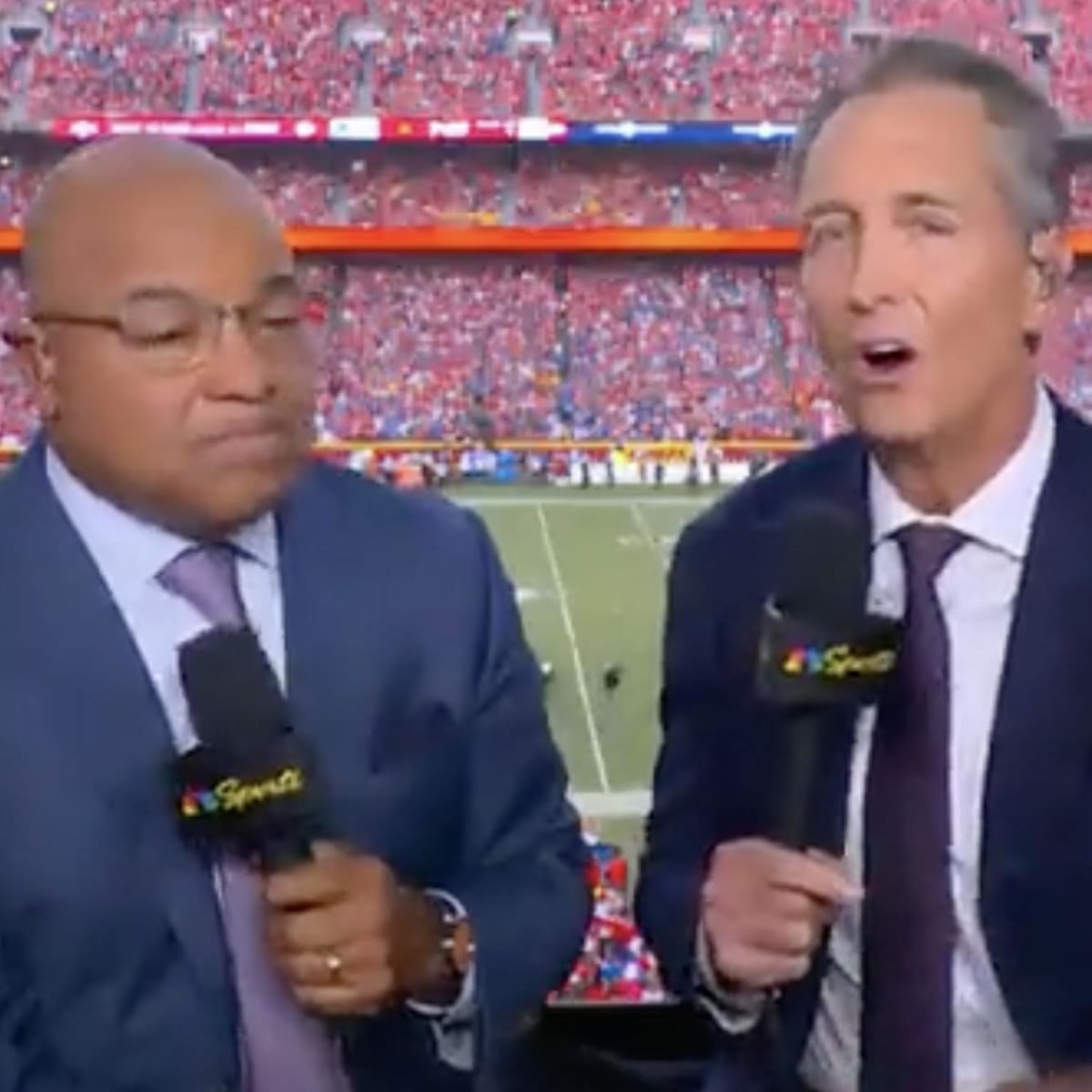 What did NBC's Mike Tirico say that angered Detroit Lions fans