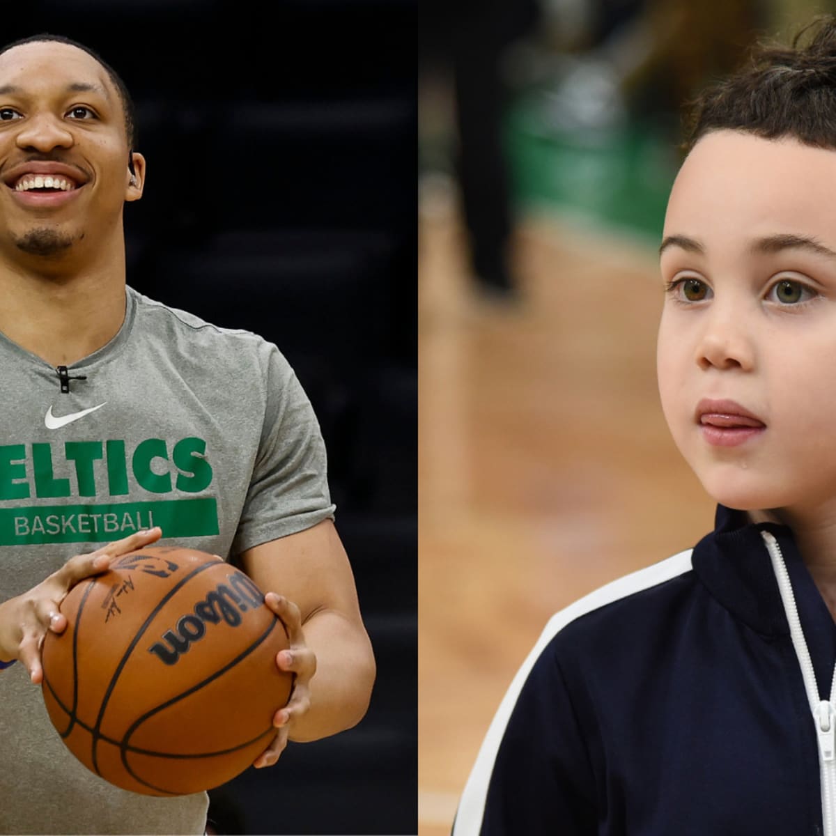 Jayson Tatum's Son Skips Through Boston Celtics Locker Room