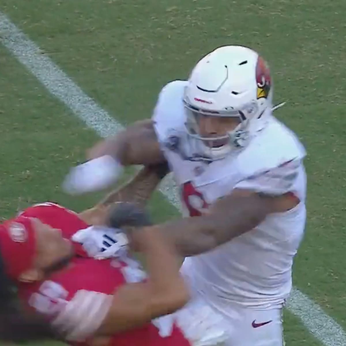 Cardinals RB James Conner fights with 49ers' Talanoa Hufanga after game