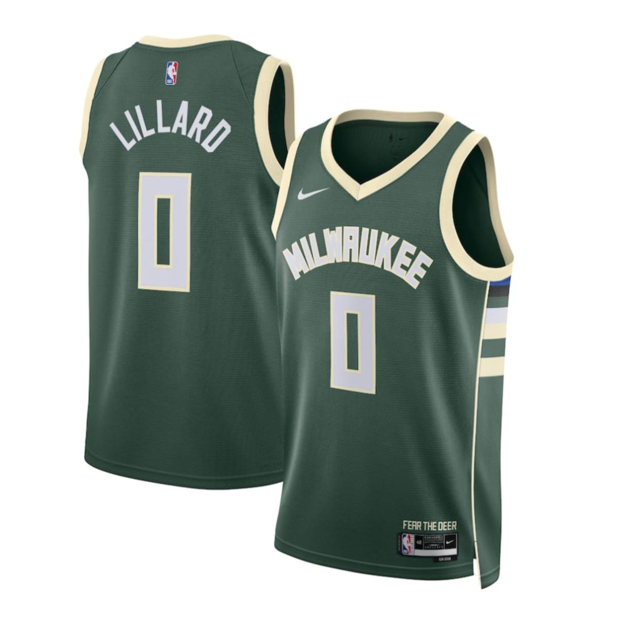 Damian Lillard Milwaukee Bucks Nike Unisex Swingman Player Jersey -  Association Edition - White