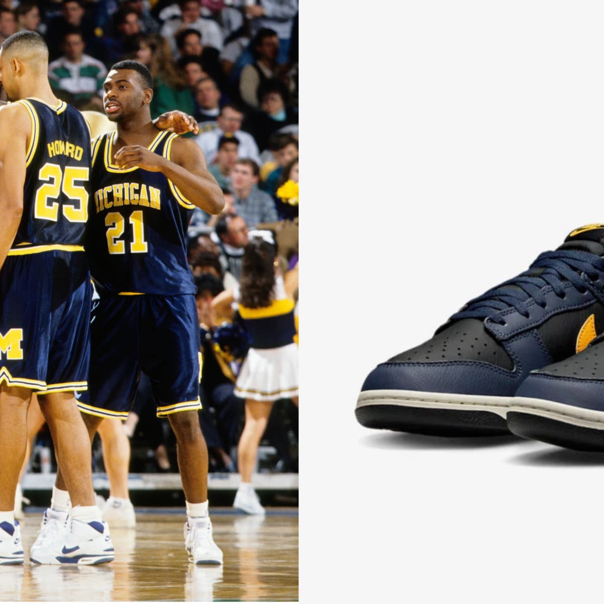 The Nike Dunk Low Vintage 'Michigan' Releases This Week - Sports ...