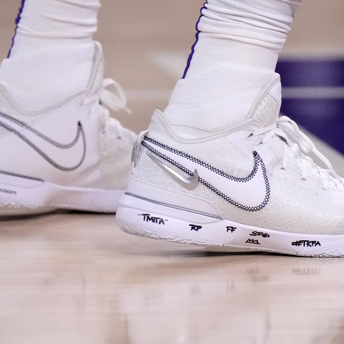 LeBron James Wears White Nike LeBron NXXT Gen in Game 3 - Sports