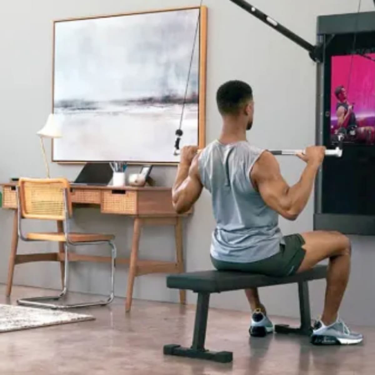 Common equipment for online exercise used at home