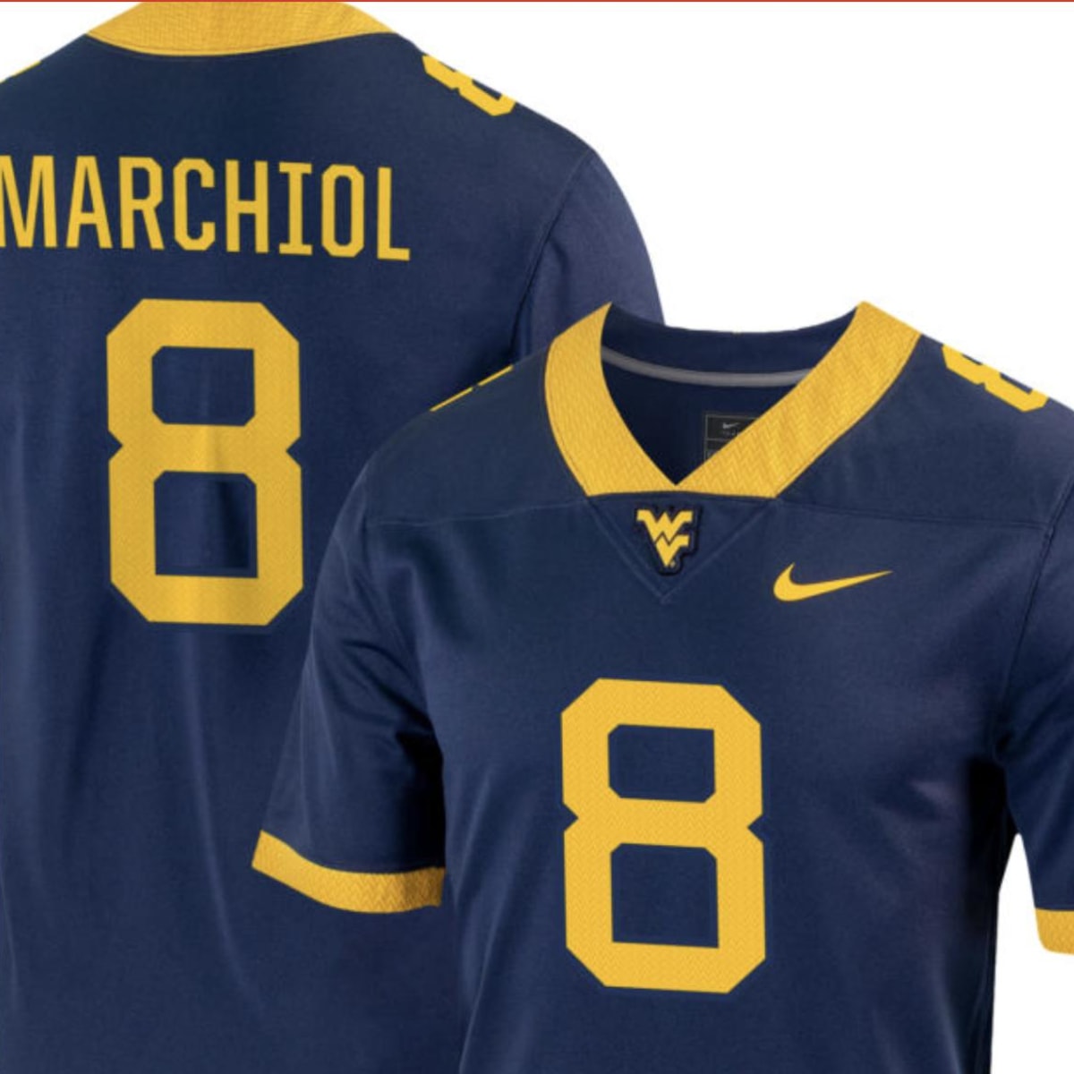 Custom wvu hotsell football jersey