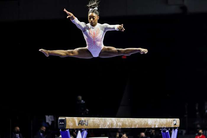 Biles at the GK U.S. Classic in May 2021.