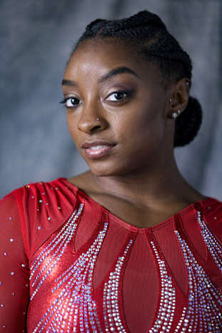 Portrait of Biles ahead of Tokyo 2020.