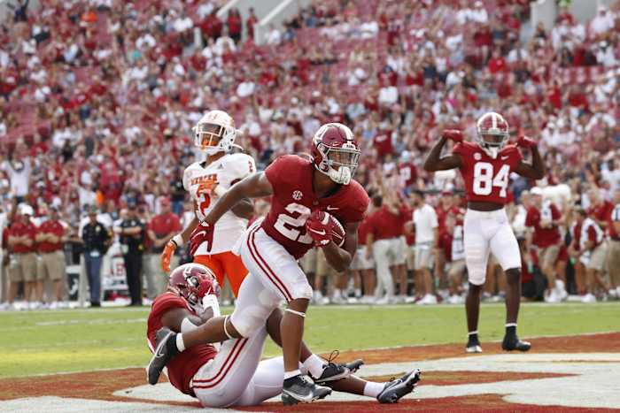 Jase McClellan scores against Mercer