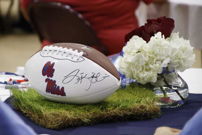 Lane Kiffin autograph ball