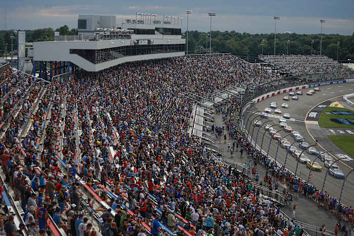 Now that's what I'm talkin' about! The stands at Richmond Raceway were full for Sunday's Federated Auto Parts NASCAR Cup race. (Photo by Jared C. Tilton/Getty Images)