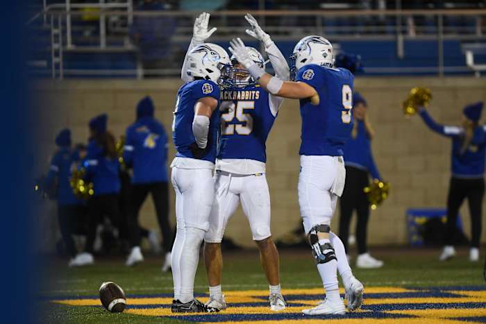 South Dakota State Jackrabbits win the FCS semifinals against UAlbany on Friday, Dec. 15, 2023 at Dana J. Dykhouse in Brookings