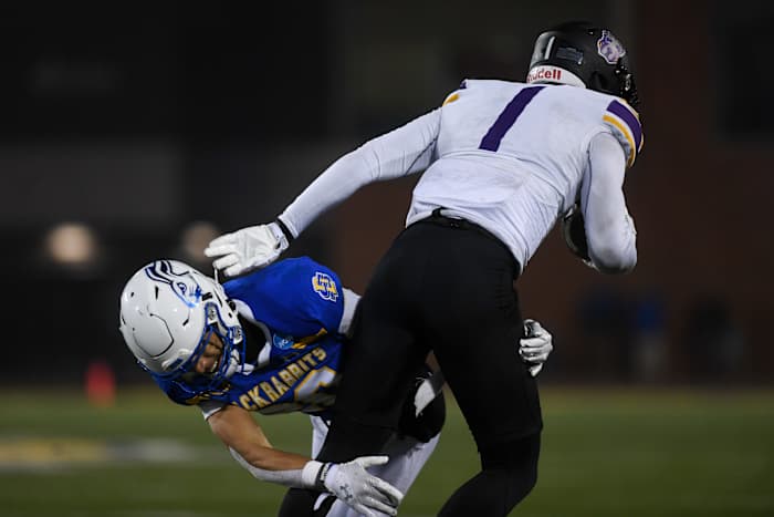 South Dakota State Jackrabbits win the FCS semifinals against UAlbany on Friday, Dec. 15, 2023 at Dana J. Dykhouse in Brookings.