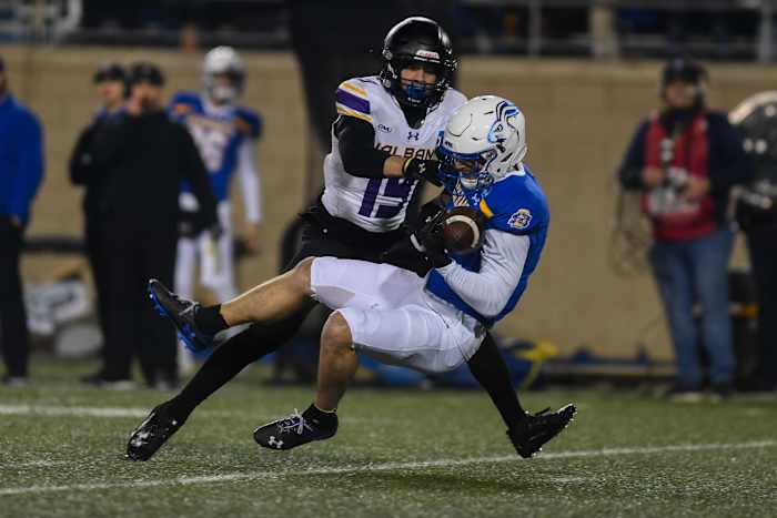 South Dakota State Jackrabbits win the FCS semifinals against UAlbany on Friday, Dec. 15, 2023 at Dana J. Dykhouse in Brookings.